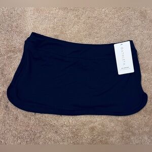 Athleta Navy Tidal Swim Skirt - Small - NWT
